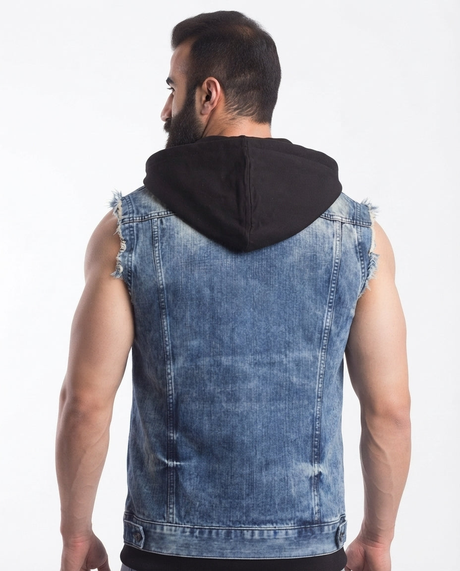 Cipo & Baxx KENZIE Herren Weste Jacke Denim CW106