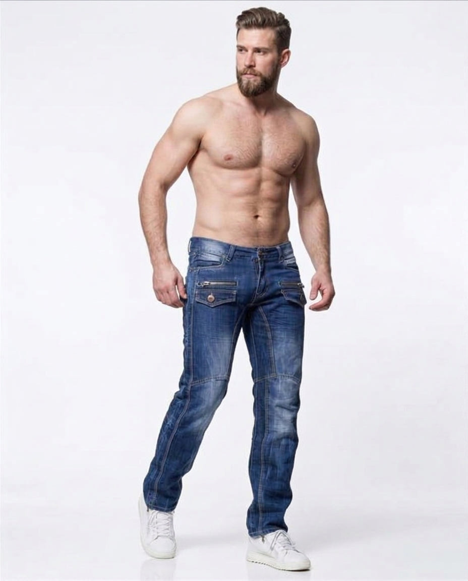 Kosmo Lupo BOLTEN Herren Jeans Denim Straight Cut