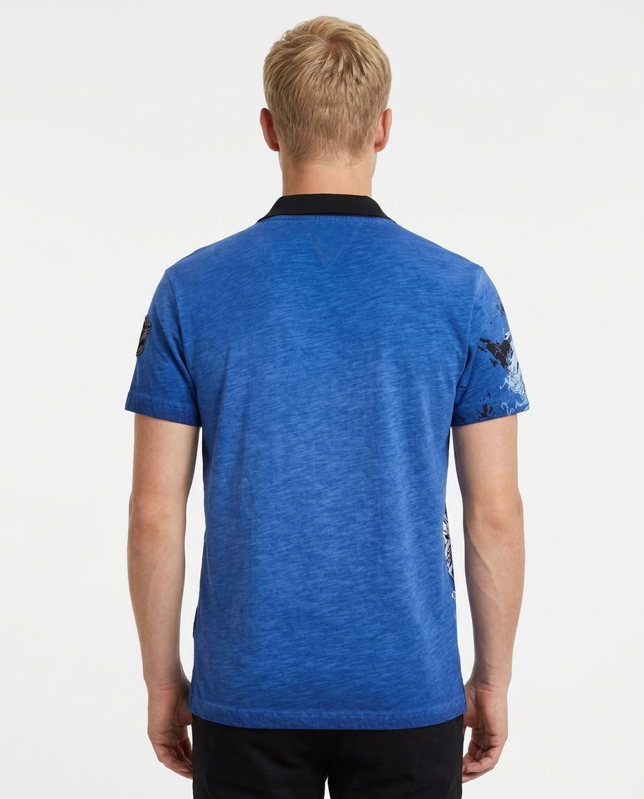 Cipo & Baxx SHOGUN Herren Polo T-Shirt CT798 blau