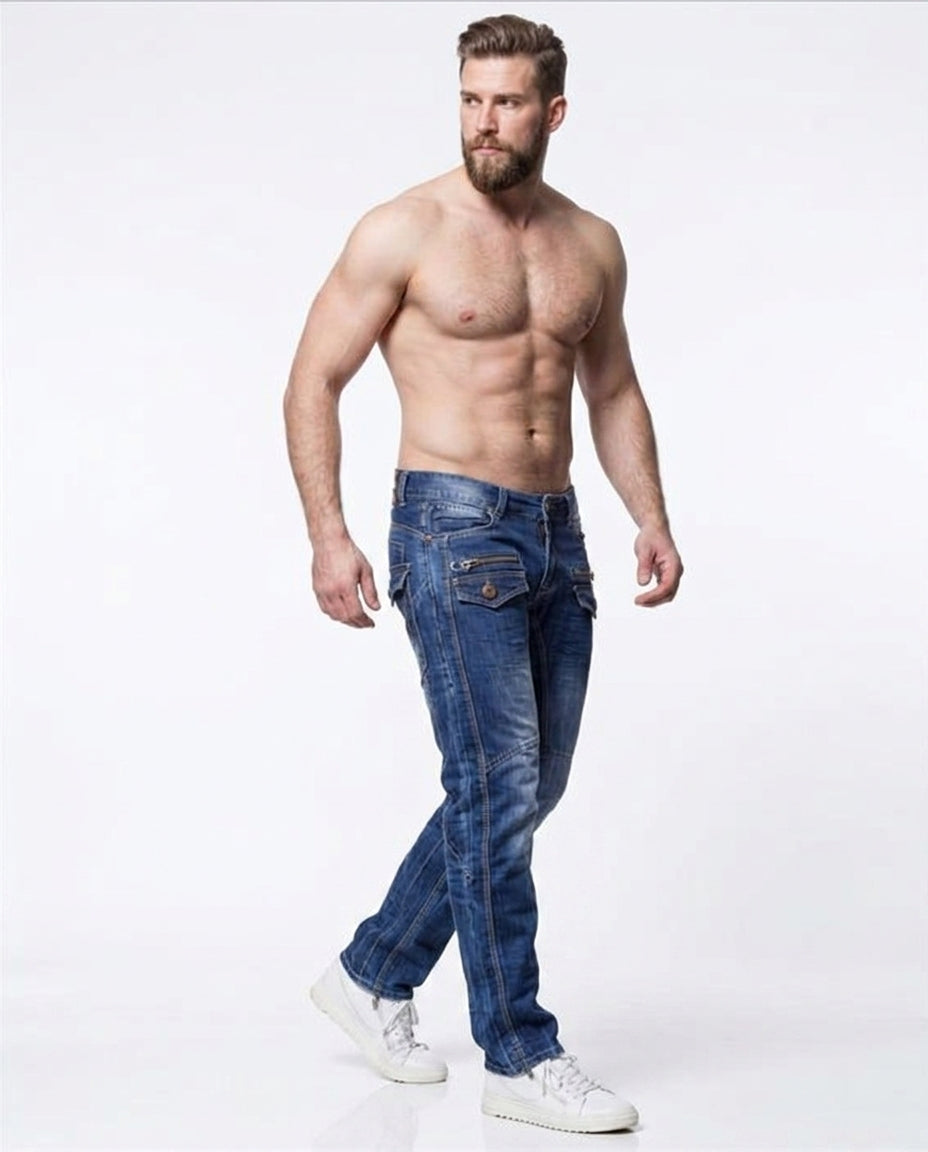 Kosmo Lupo BOLTEN Herren Jeans Denim Straight Cut