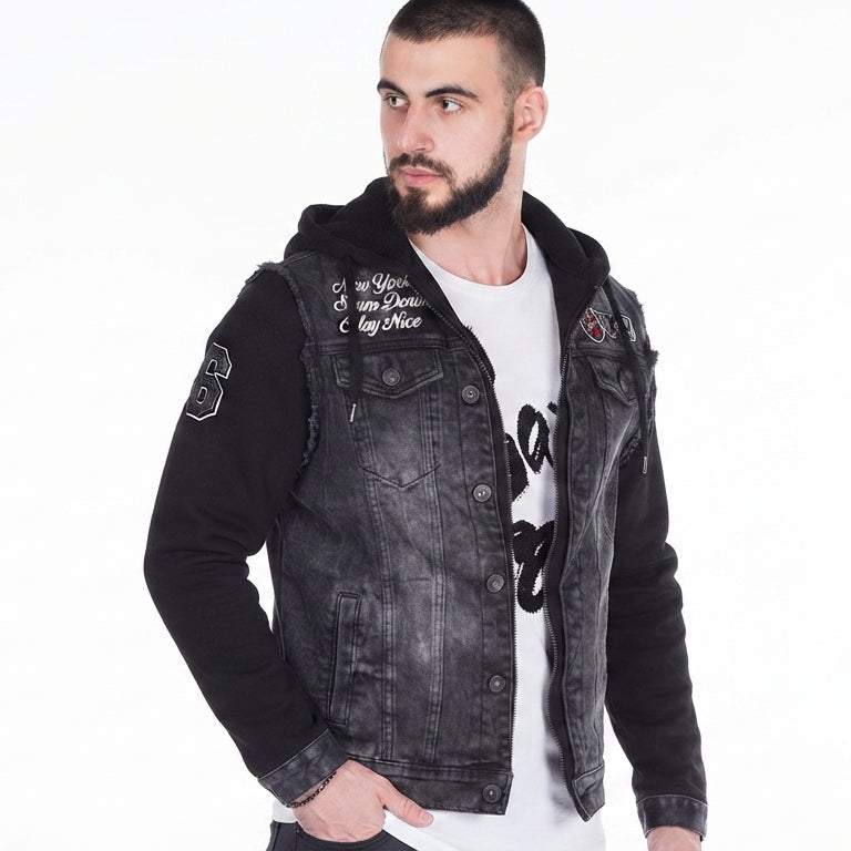 Cipo & Baxx EASTWOOD Herren Jeans Jacke Weste Denim CJ185