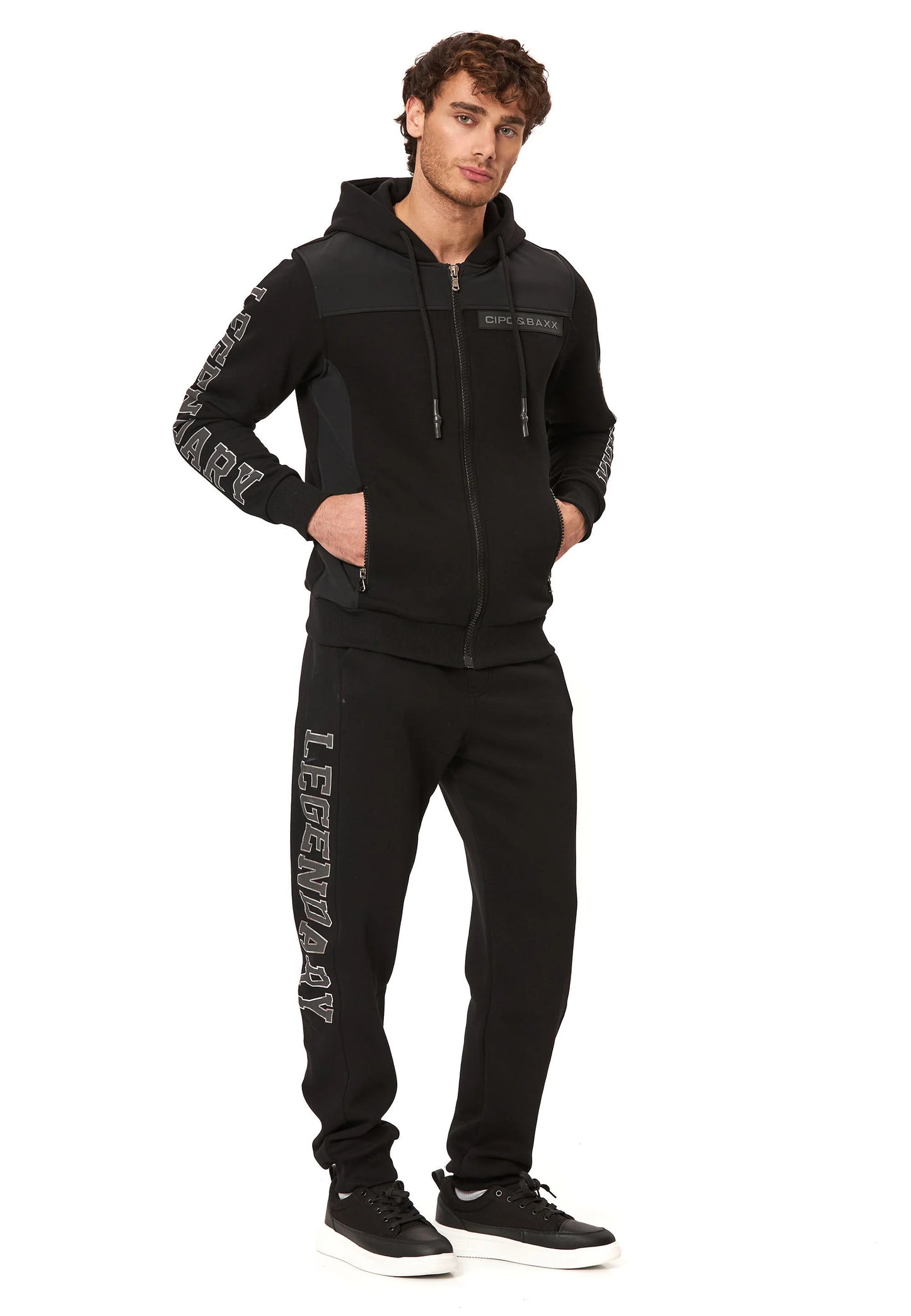 Cipo & Baxx SILI Herren Trainingsanzug Sweatshirt + Jogginghose  CLR164