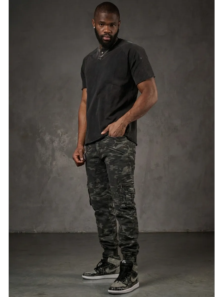 Cipo & Baxx PATRIA Herren Cargo Camouflage Jeans Denim CD908