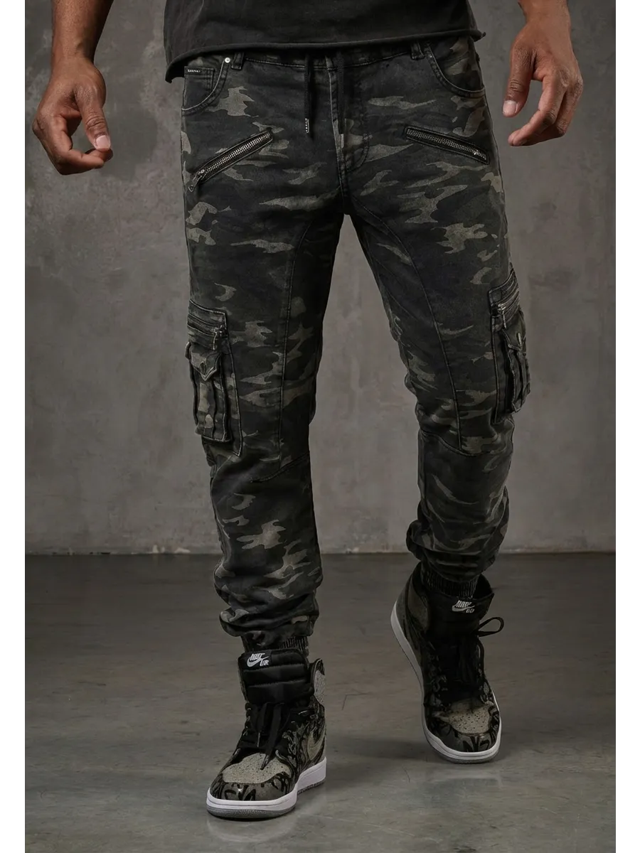 Cipo & Baxx PATRIA Herren Cargo Camouflage Jeans Denim CD908