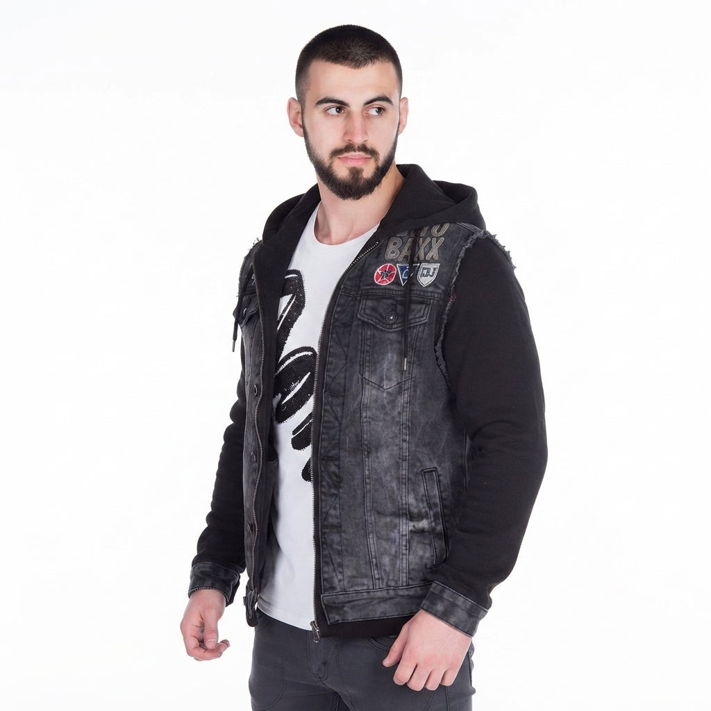 Cipo & Baxx EASTWOOD Herren Jeans Jacke Weste Denim CJ185