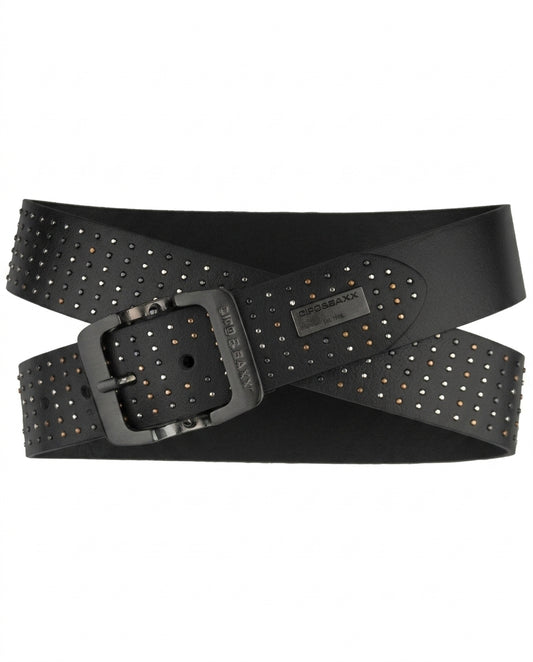 Cipo & Baxx Herren Leder Gürtel CG171 schwarz