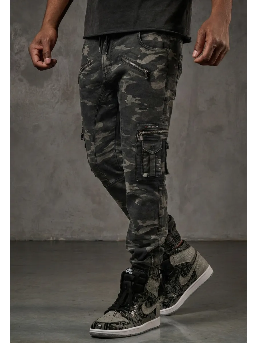 Cipo & Baxx PATRIA Herren Cargo Camouflage Jeans Denim CD908
