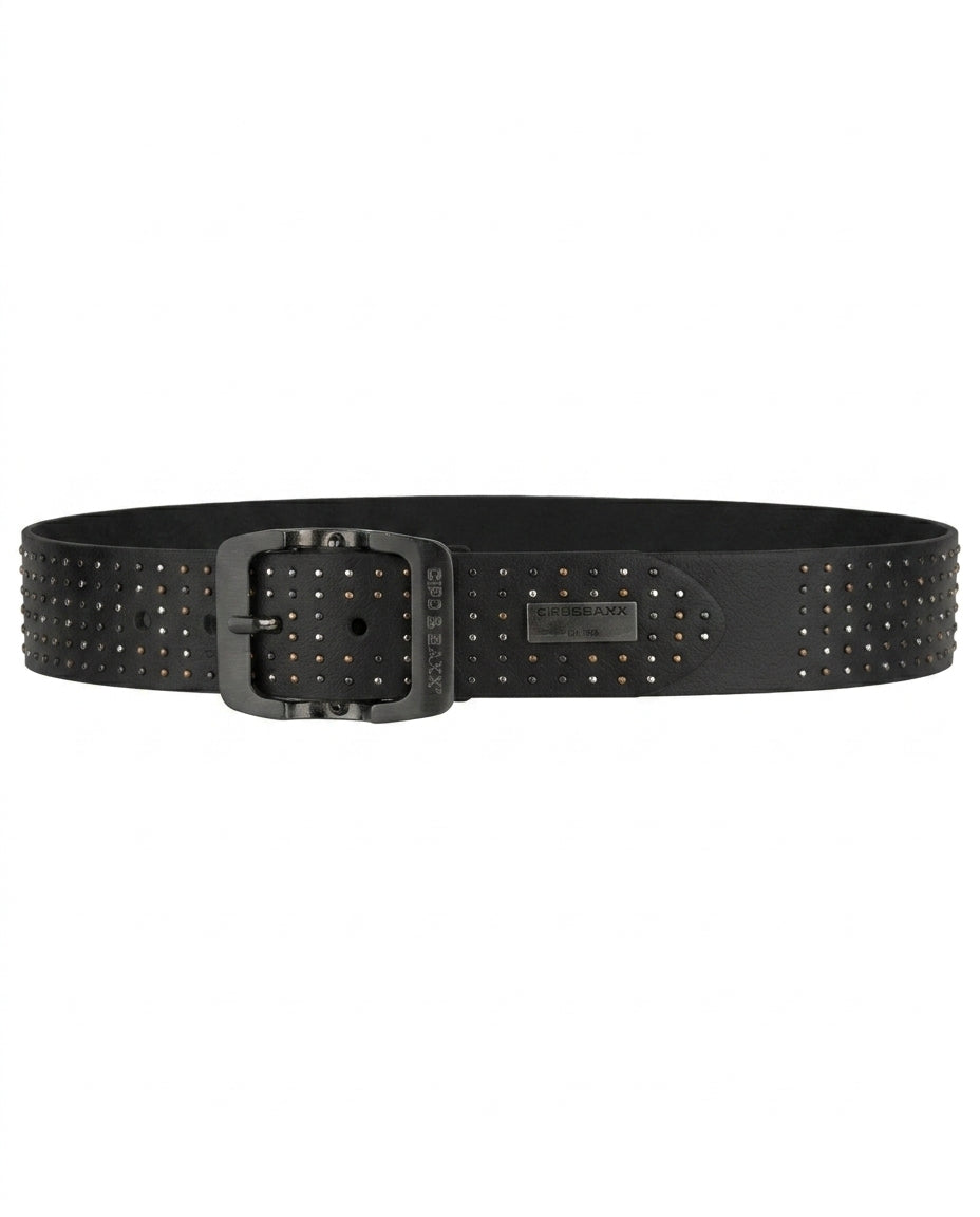 Cipo & Baxx Herren Leder Gürtel CG171 schwarz