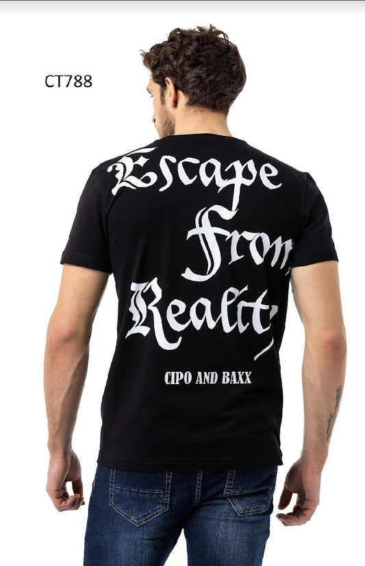 Cipo & Baxx ANAR black Herren T-Shirt CT788