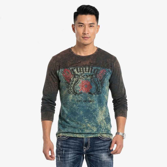 Cipo & Baxx  SEOUL Herren Langarmshirt CL351