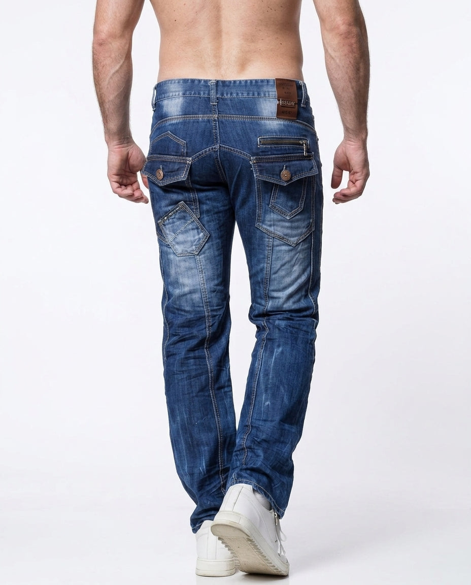 Kosmo Lupo BOLTEN Herren Jeans Denim Straight Cut