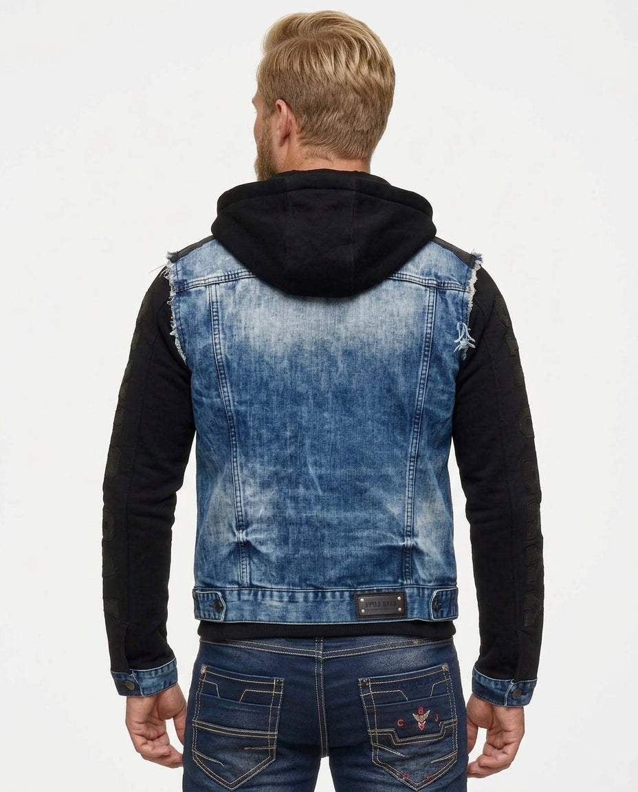 Cipo & Baxx IOWA Herren Jeans Jacke Weste Denim Hoodie CJ154 - Persvision
