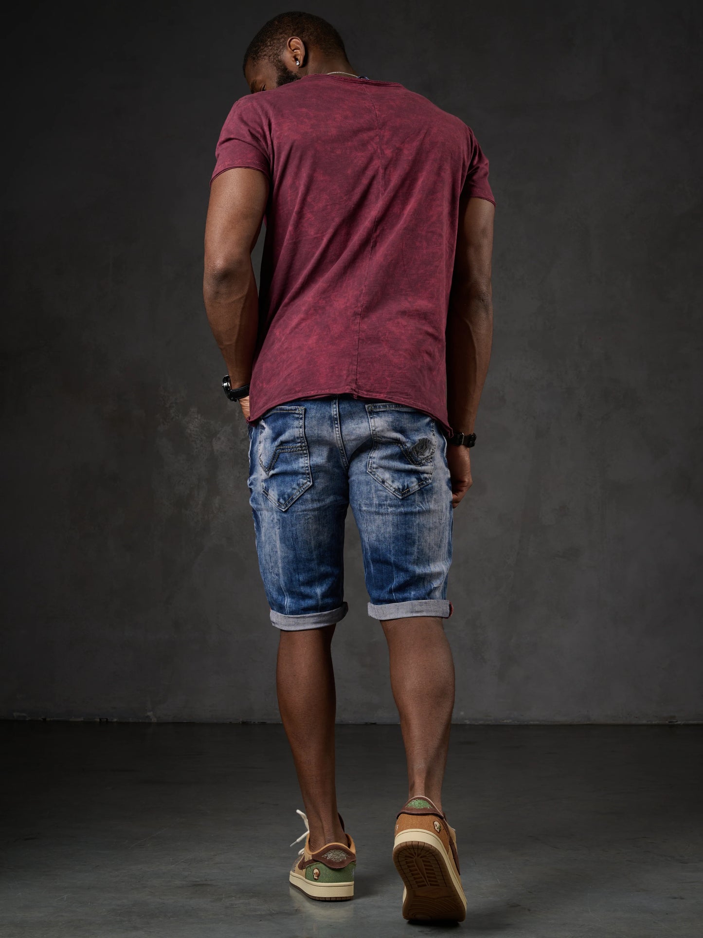 Cipo & Baxx ORBIT Herren Kurze Jeans Denim CK266