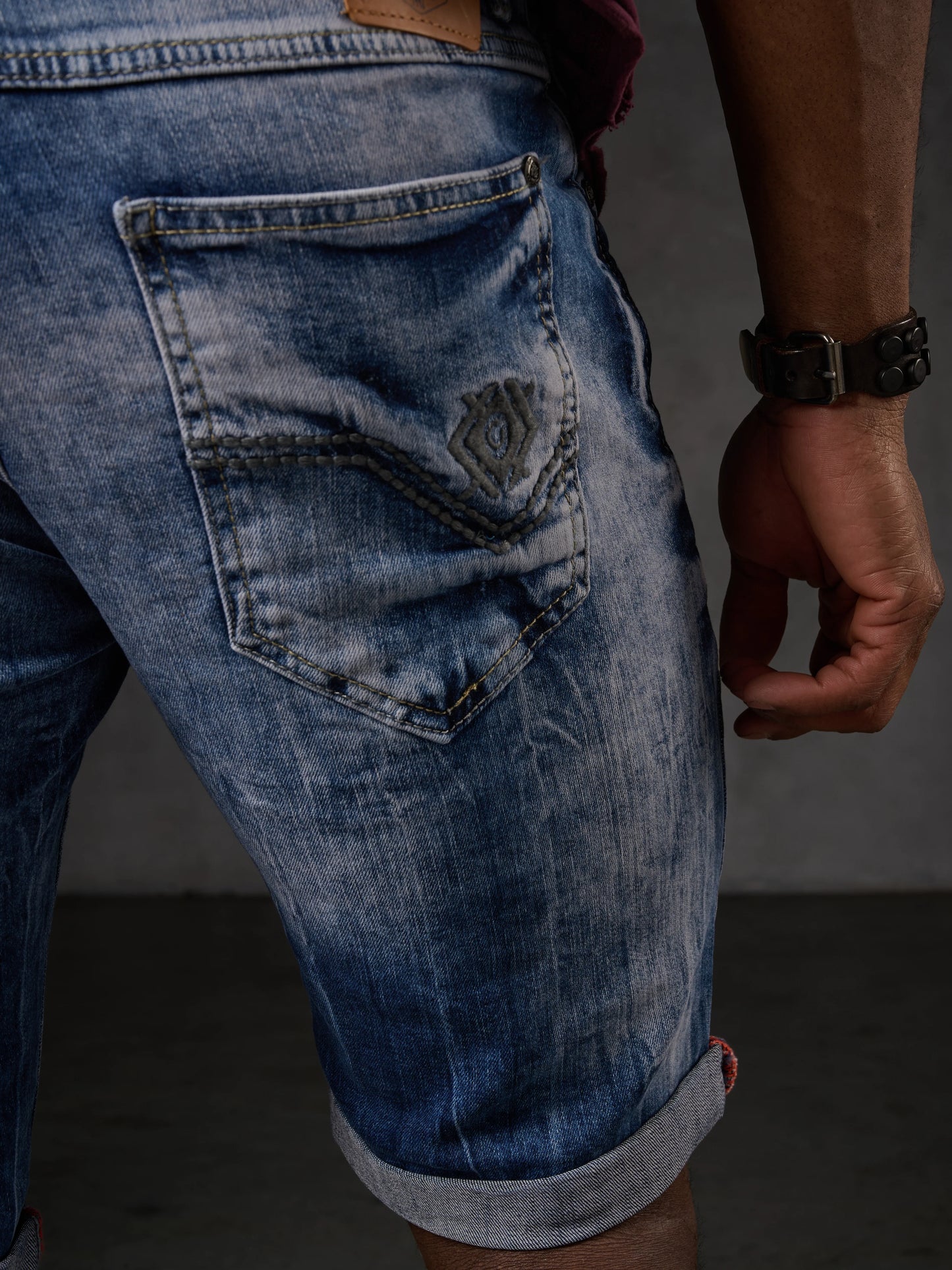 Cipo & Baxx ORBIT Herren Kurze Jeans Denim CK266