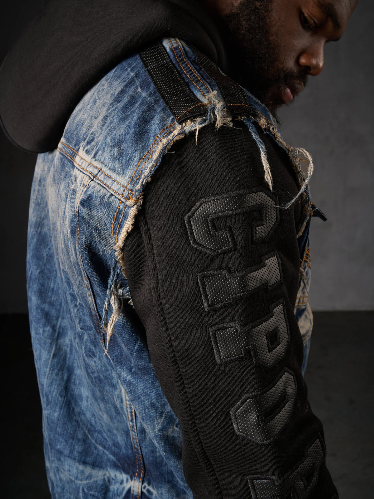 Cipo & Baxx HARTFORD Herren Jeans Jacke Weste Denim Hoodie CJ309 - Persvision