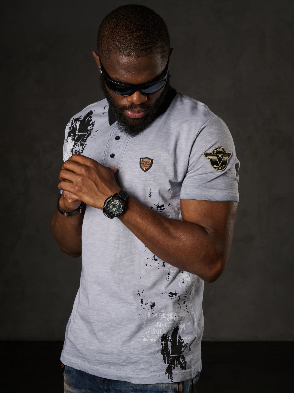 Cipo & Baxx SHOGUN Herren Polo T-Shirt CT798