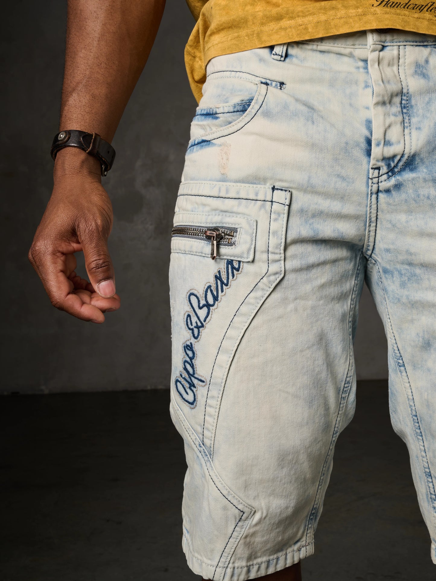 Cipo & Baxx LOUIS Herren Kurze Jeans Denim CK131