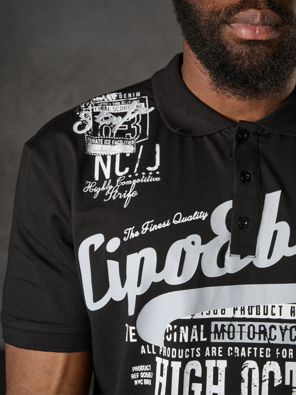 Cipo & Baxx WOLTER Herren Polo T-Shirt CT794 black