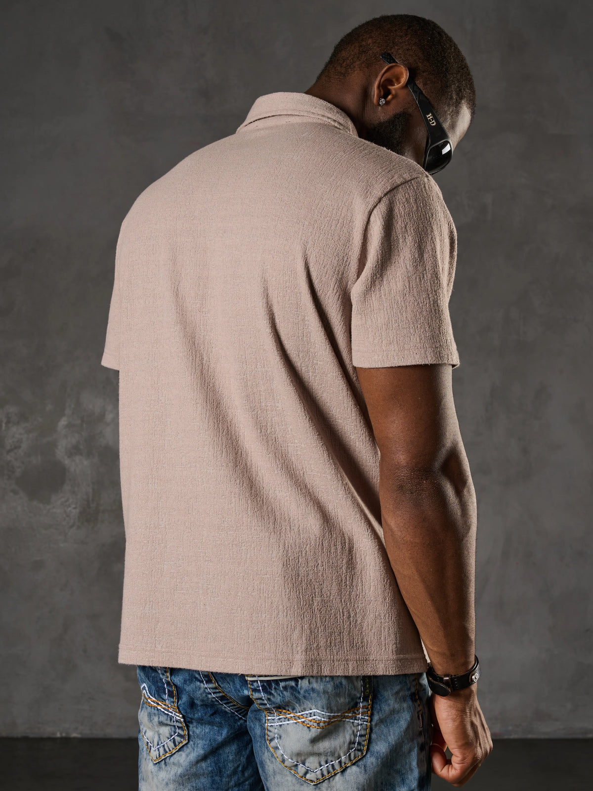 Cipo & Baxx SANSOR beige Herren Polo T-Shirt CT825