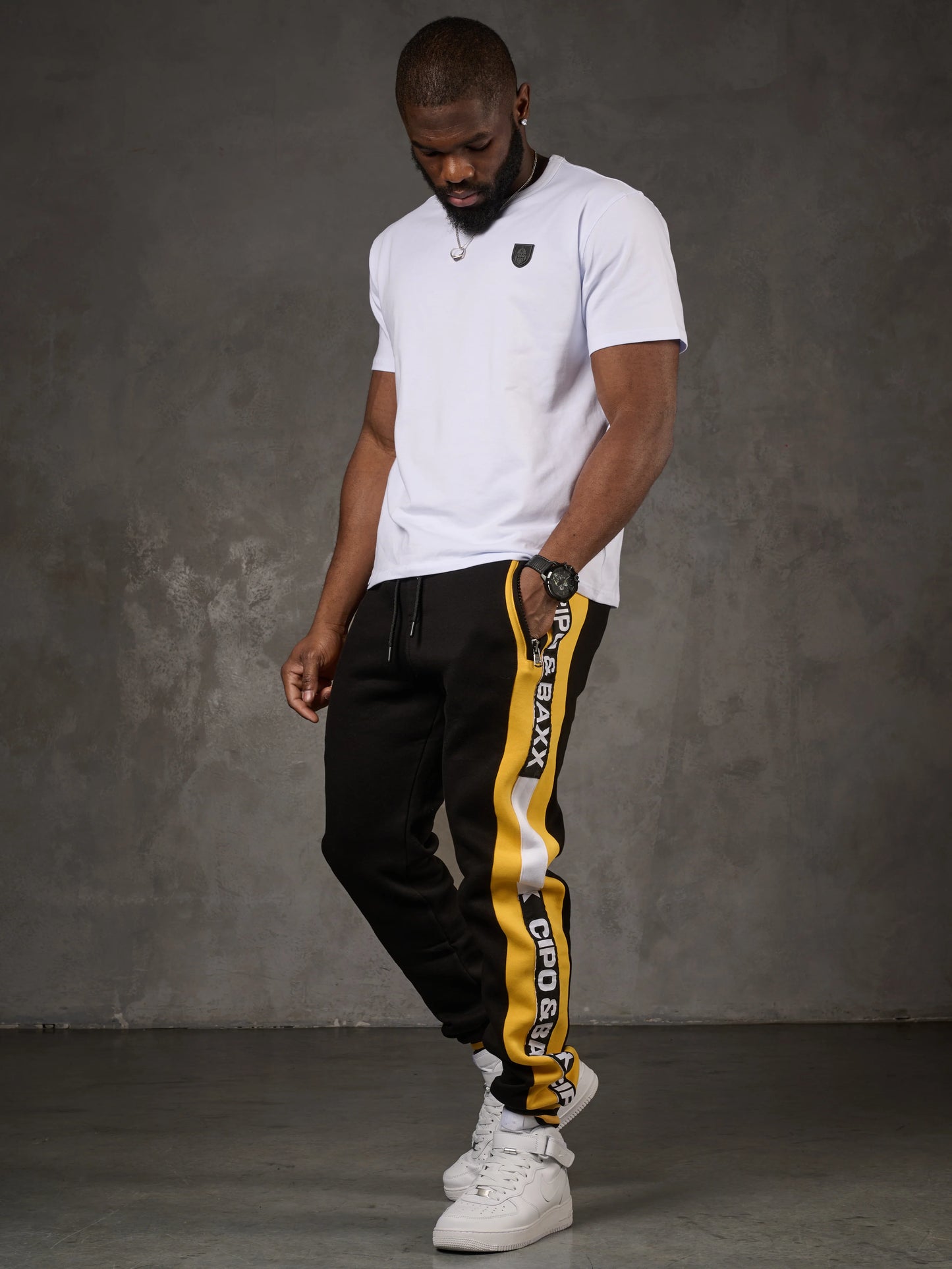 Cipo & Baxx ROCKET Herren Jogginghose gelb CR115