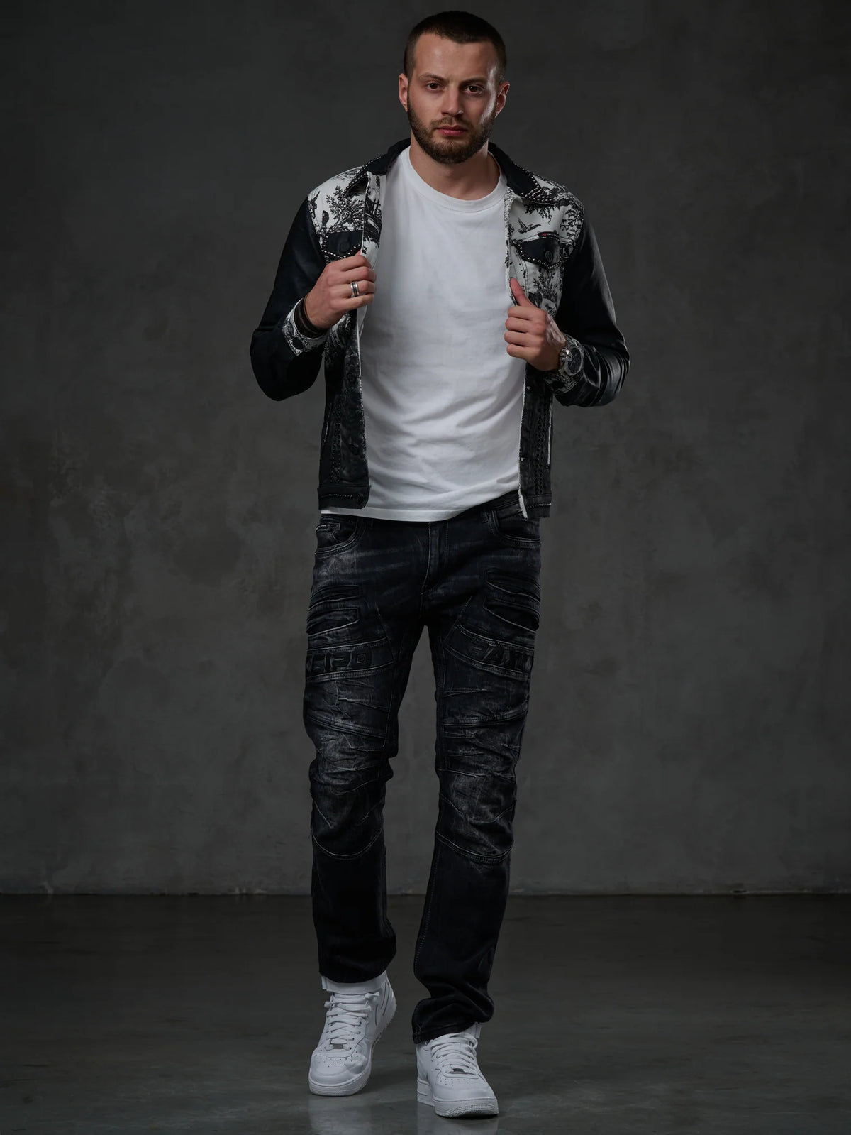 Cipo & Baxx LIMA Herren Jeans Jacke Denim CJ252 - Persvision