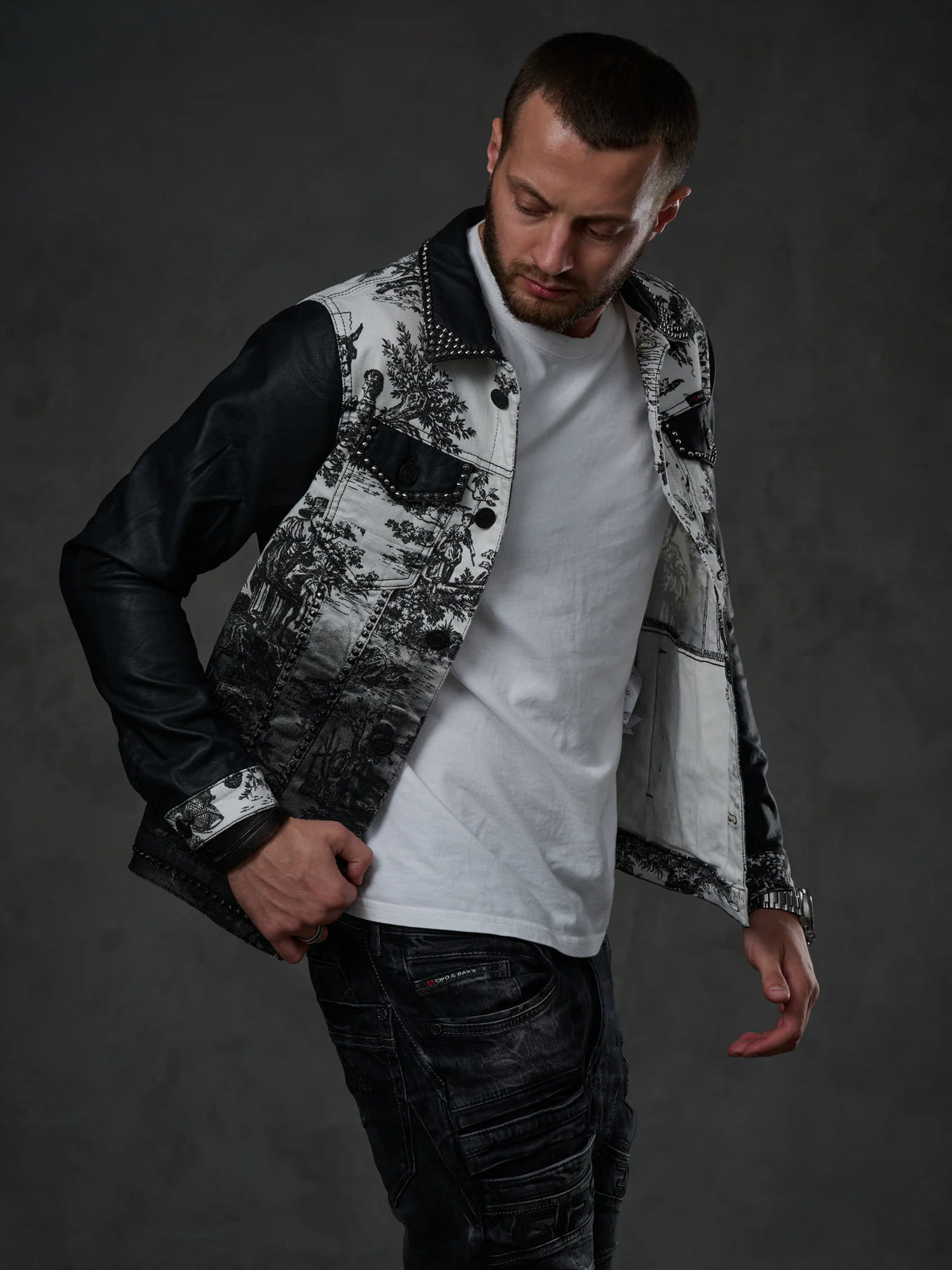 Cipo & Baxx LIMA Herren Jeans Jacke Denim CJ252 - Persvision
