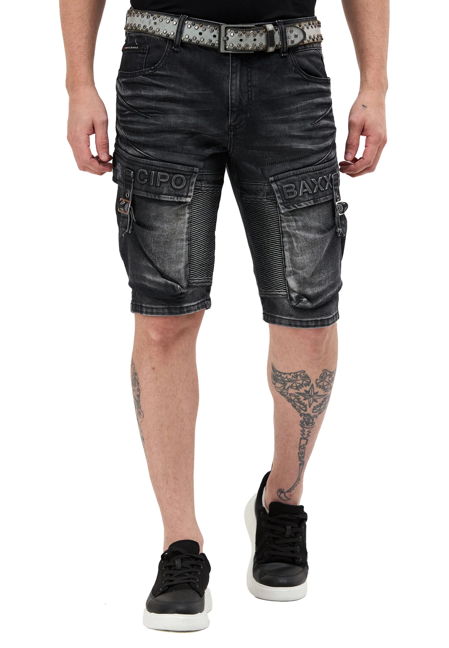 Cipo & Baxx CESAR Herren Kurze Jeans Denim CK189