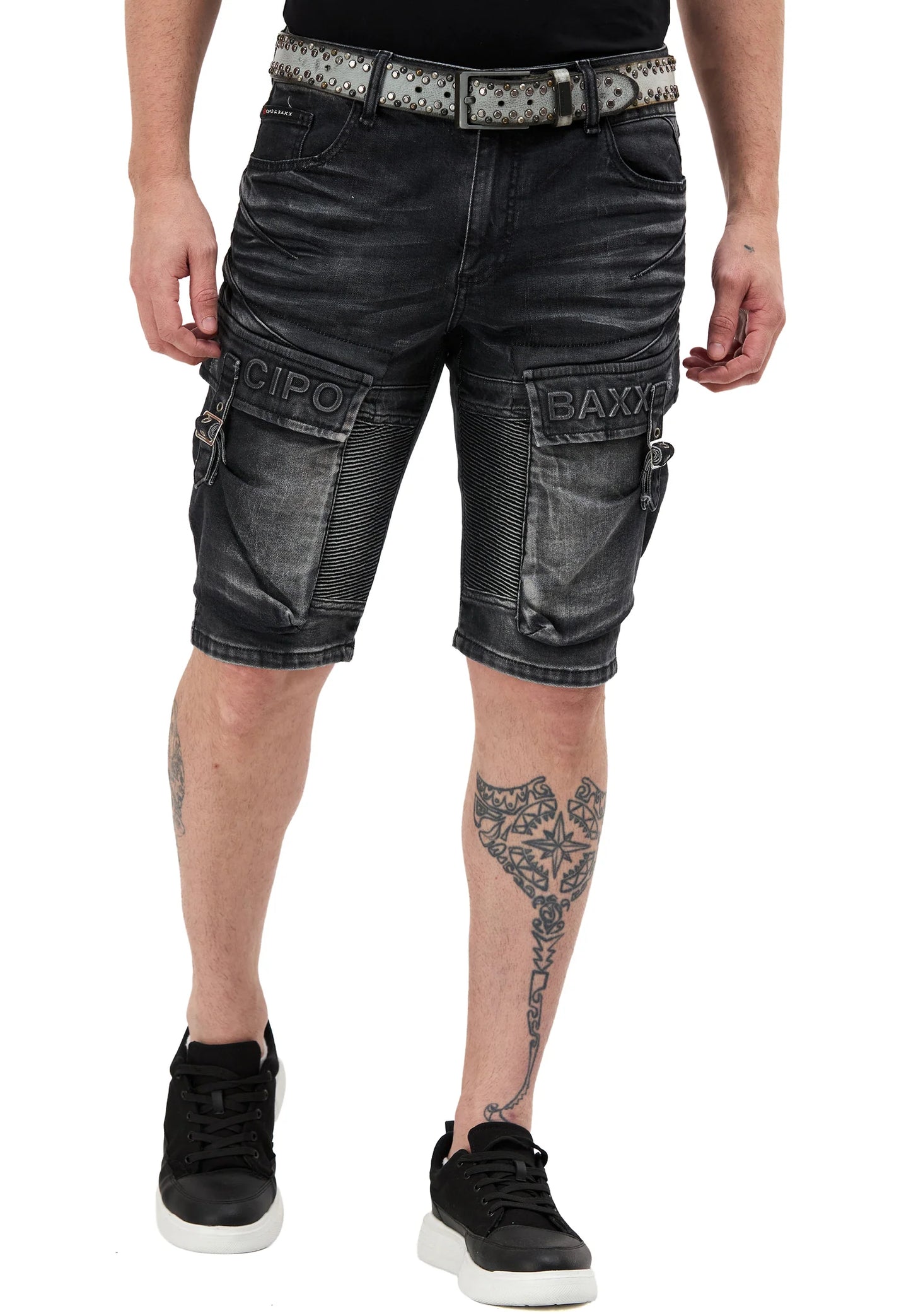 Cipo & Baxx CESAR Herren Kurze Jeans Denim CK189
