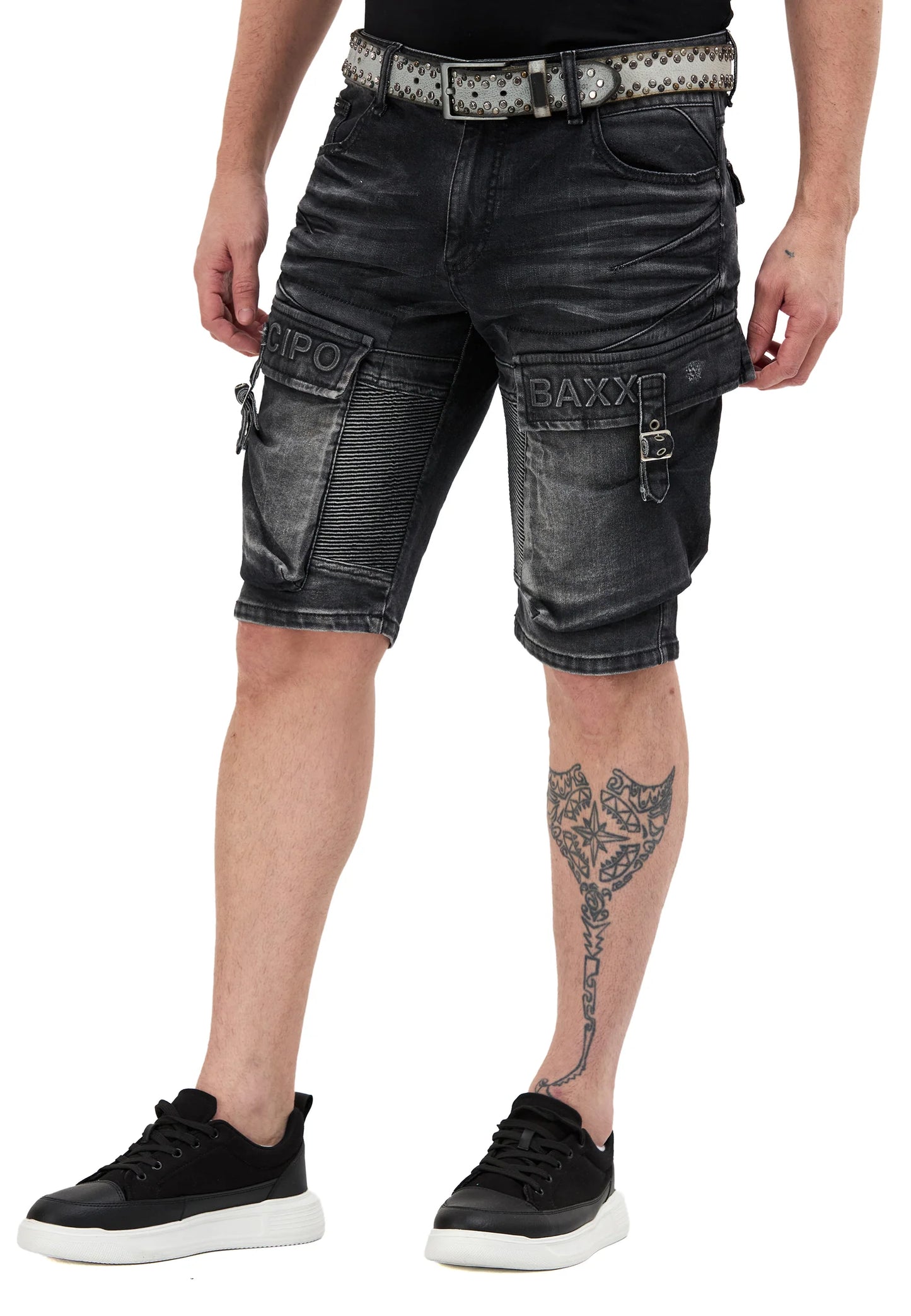 Cipo & Baxx CESAR Herren Kurze Jeans Denim CK189
