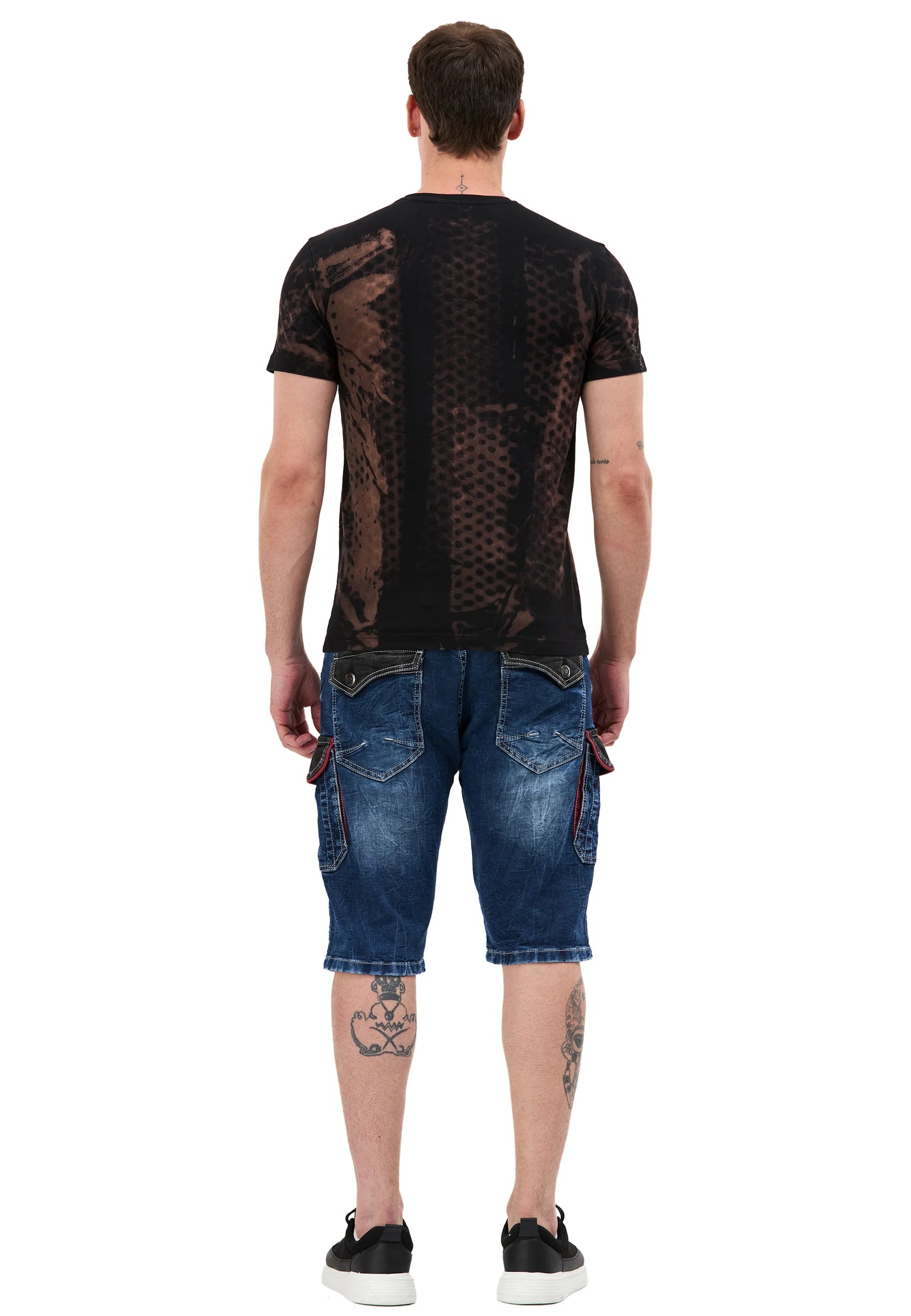 Cipo & Baxx JULL Herren Kurze Jeans Denim Blau CK312