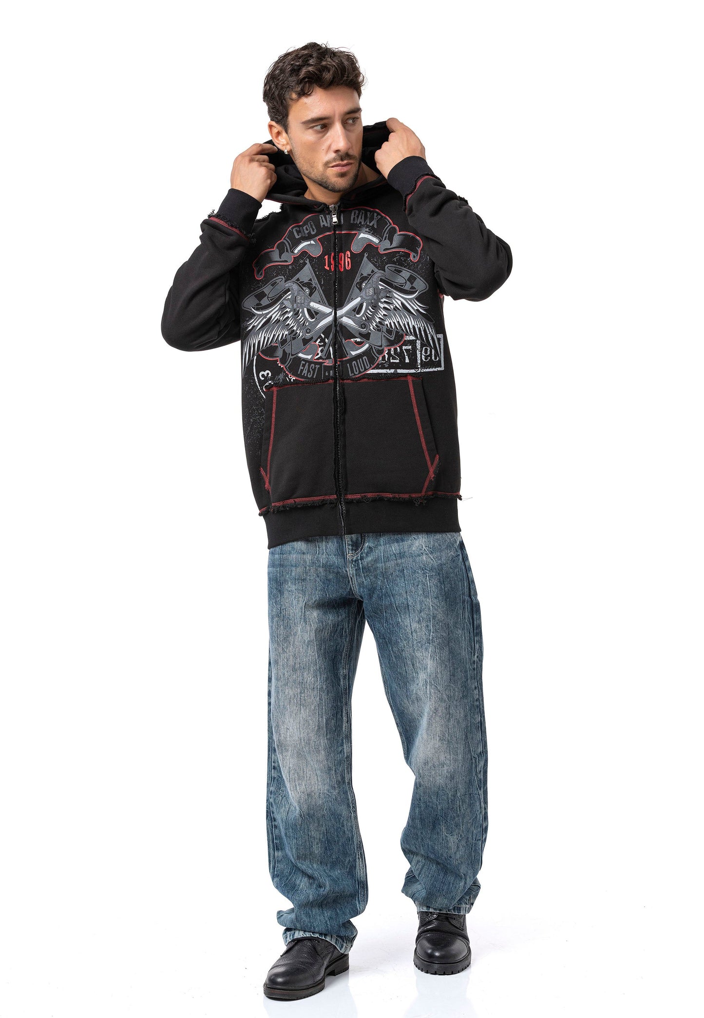 Cipo & Baxx VOEX Herren Kapuzen Sweatshirt CL608