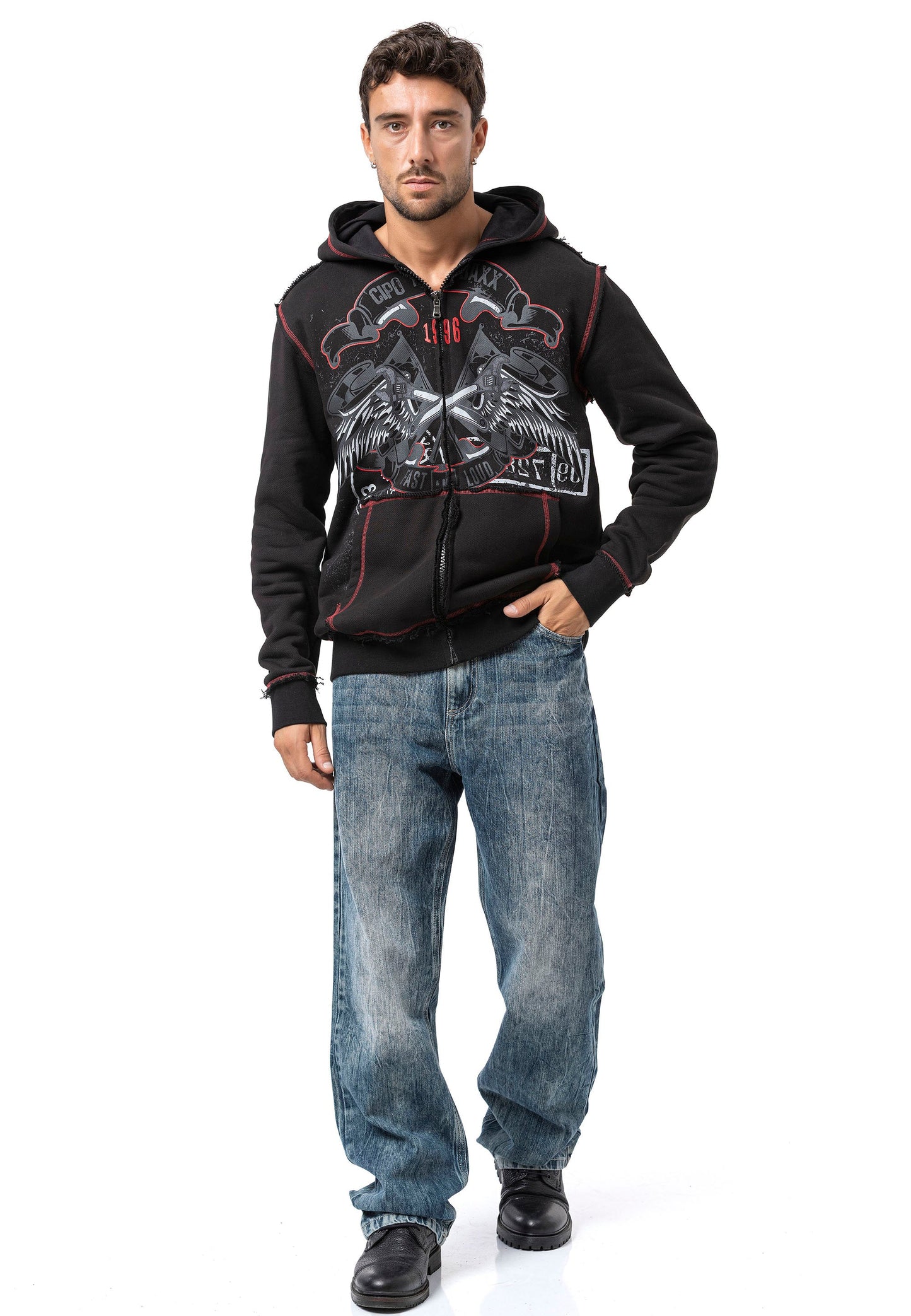 Cipo & Baxx VOEX Herren Kapuzen Sweatshirt CL608