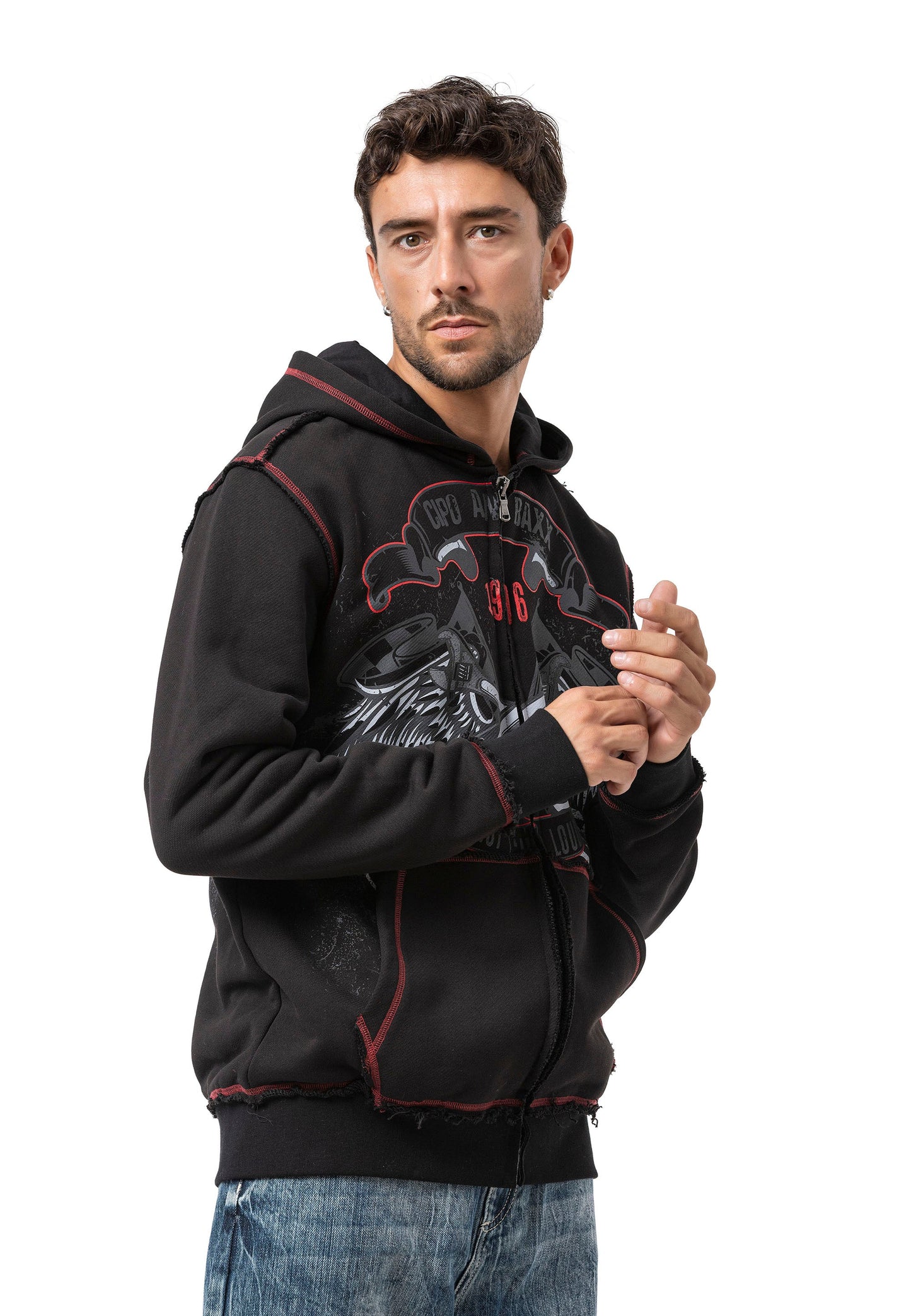 Cipo & Baxx VOEX Herren Kapuzen Sweatshirt CL608