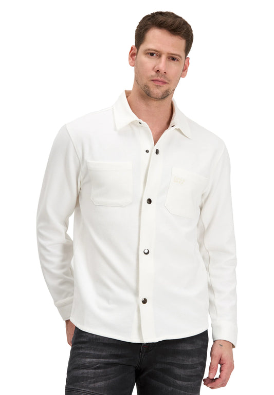Cipo & Baxx VOLKAN Herren Sweatshirt Hemd weiss CL606