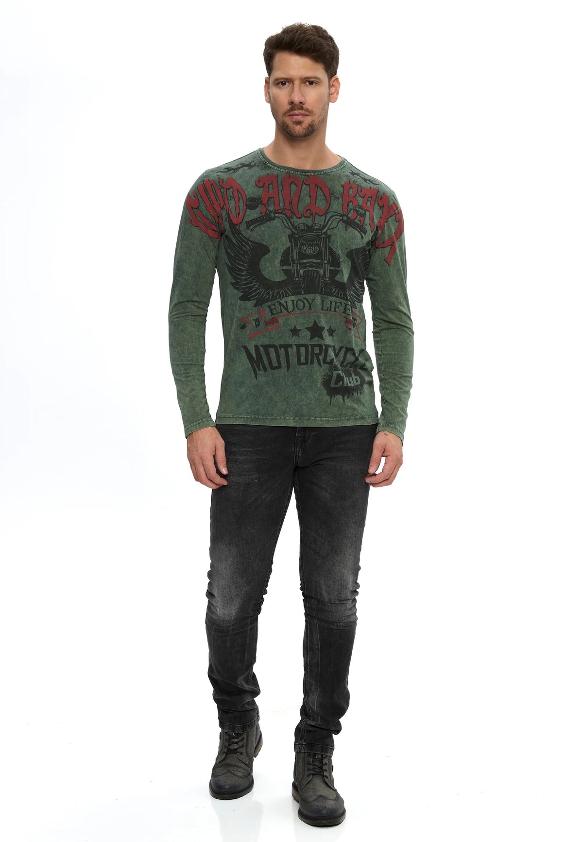 Maglia a maniche lunghe da uomo Cipo & Baxx FAUSTINO CL616