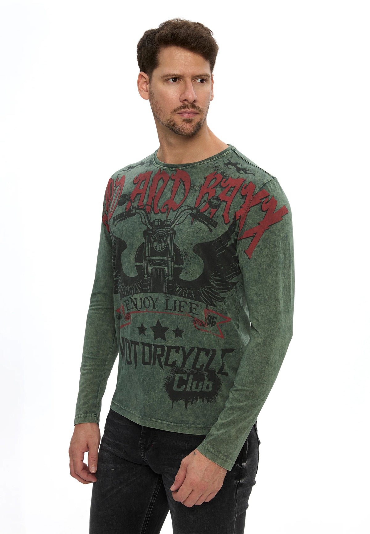 Maglia a maniche lunghe da uomo Cipo & Baxx FAUSTINO CL616
