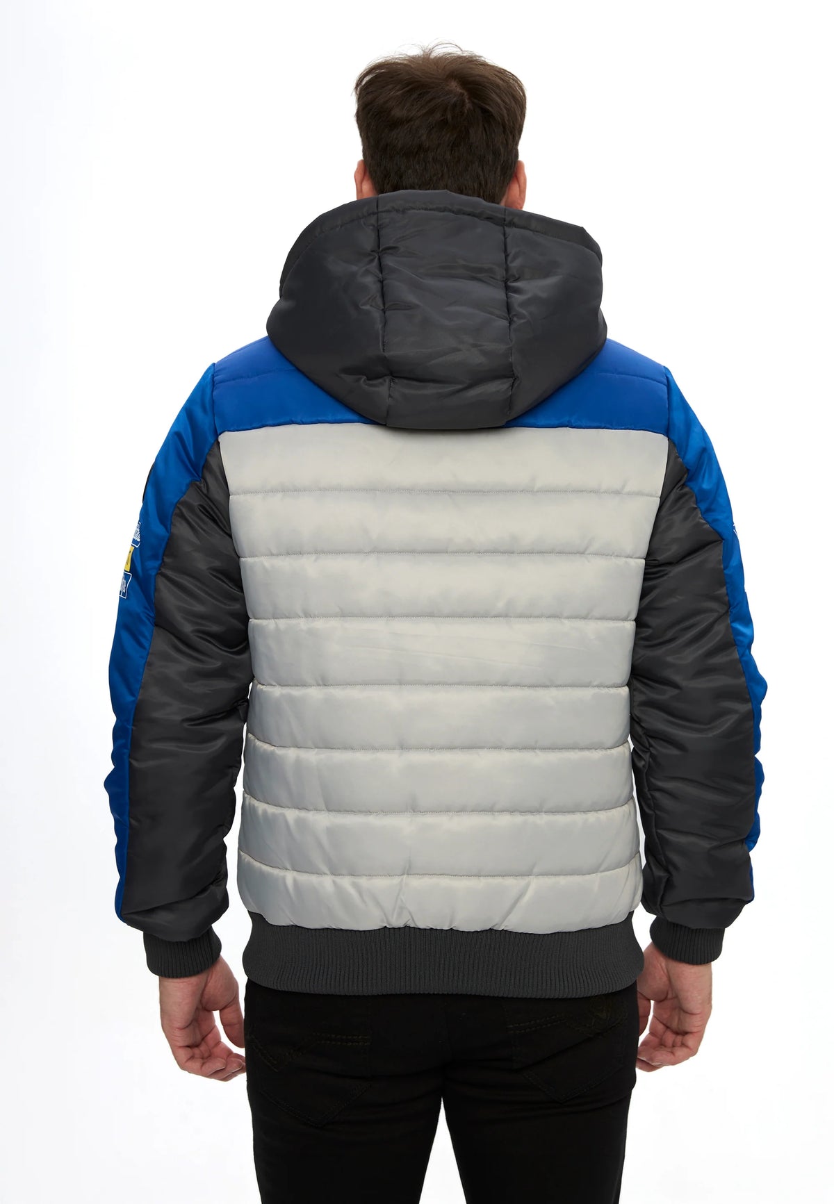 Cipo & Baxx AVIVUS Herren Bomberjacke Kapuze blau CM234