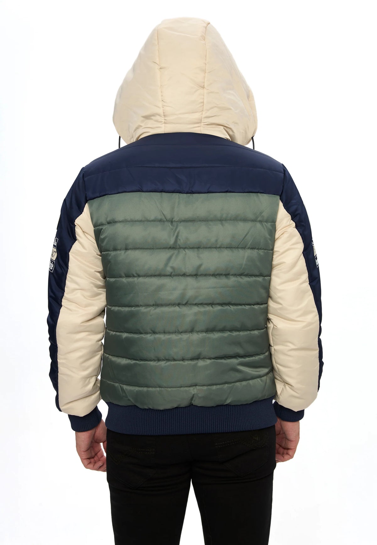 Cipo & Baxx AVIVUS Herren Bomberjacke Kapuze khaki CM234