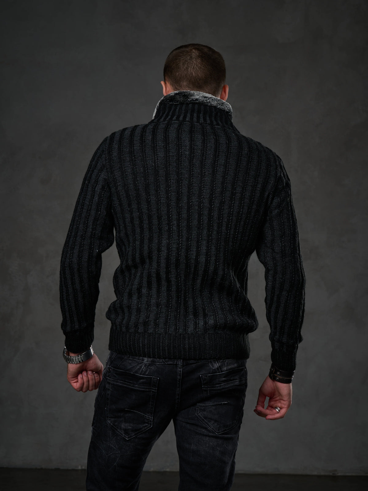 Cipo & Baxx NEPTUN Herren Strickpullover CP213