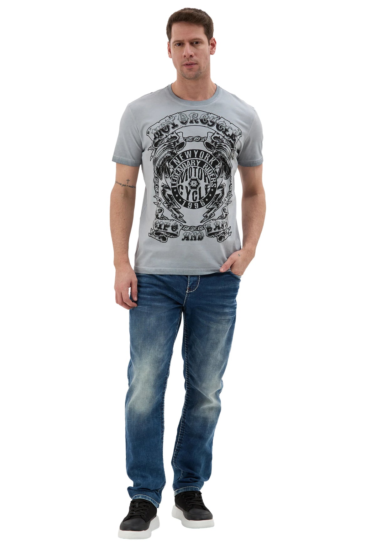 Cipo & Baxx MOTTAN Herren KapuzenShirt CT838