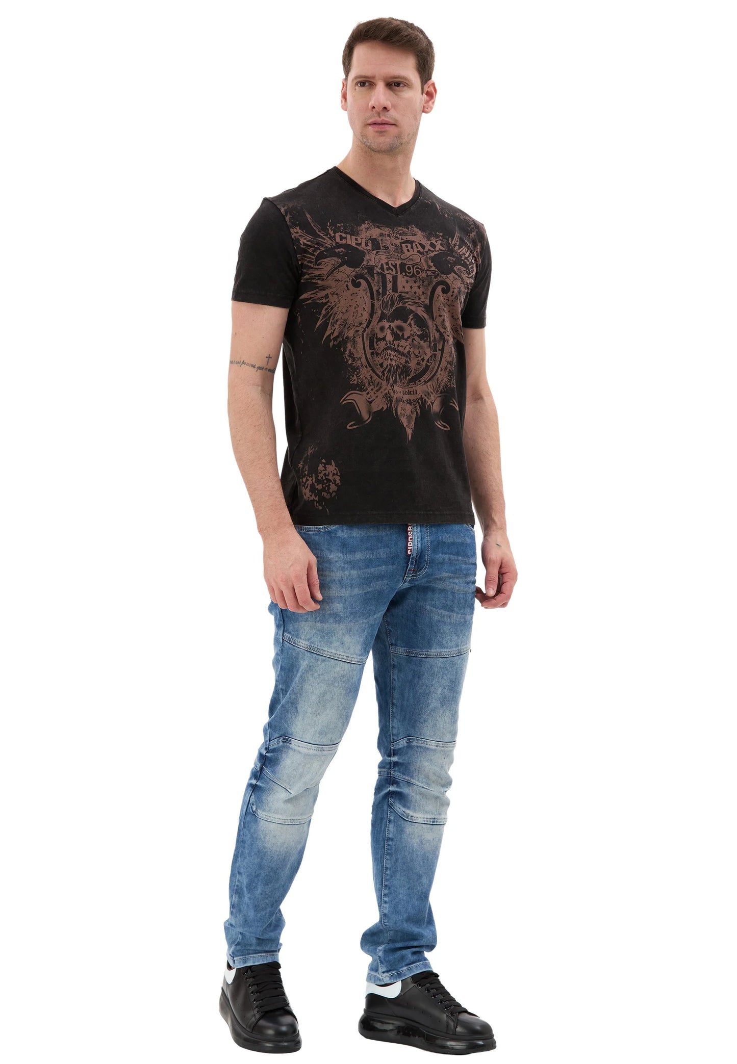 Cipo & Baxx RANC Herren T-Shirt black CT856