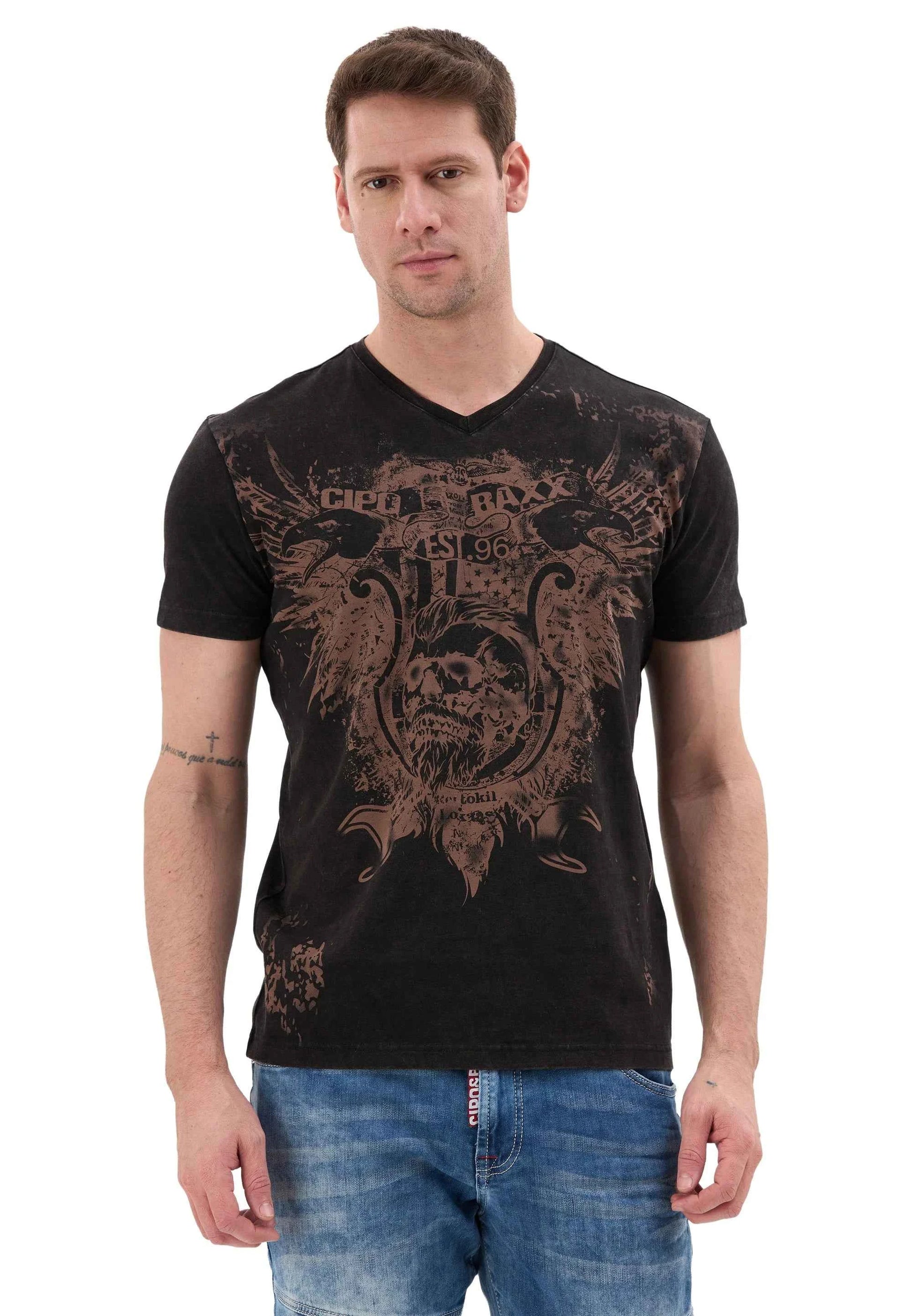 Cipo & Baxx RANC Herren T-Shirt black CT856