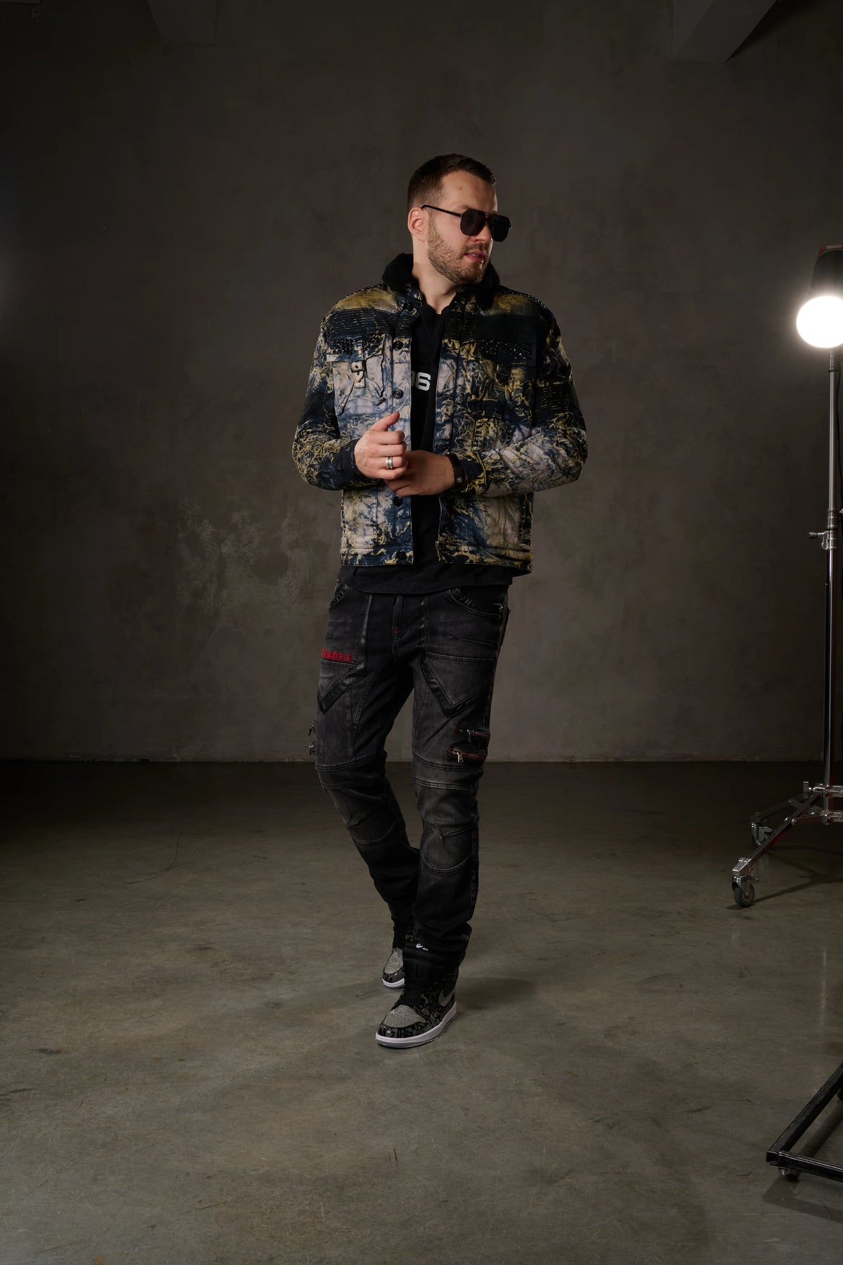 Cipo & Baxx Men's Denim Jacket EVERETT Denim CJ245