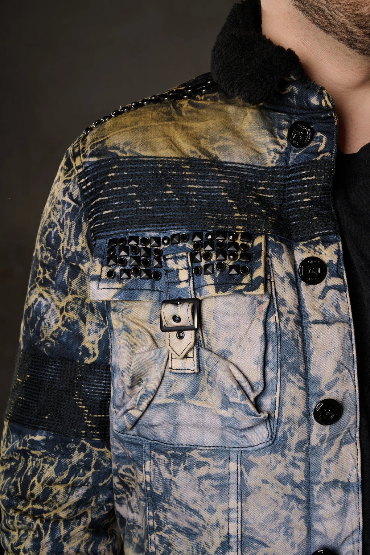 Cipo & Baxx Men's Denim Jacket EVERETT Denim CJ245