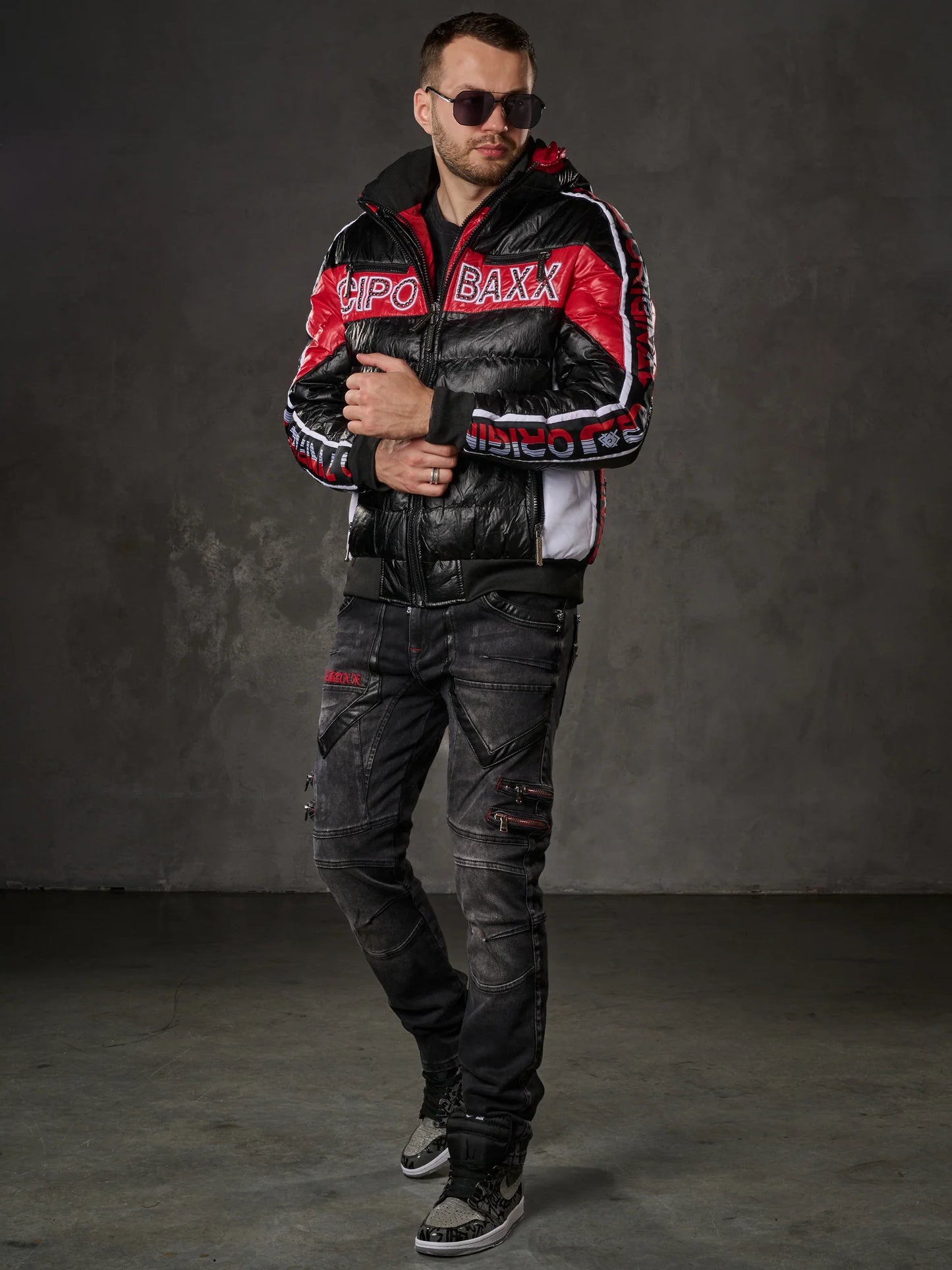 Cipo & Baxx AARON Herren Bomberjacke CJ269