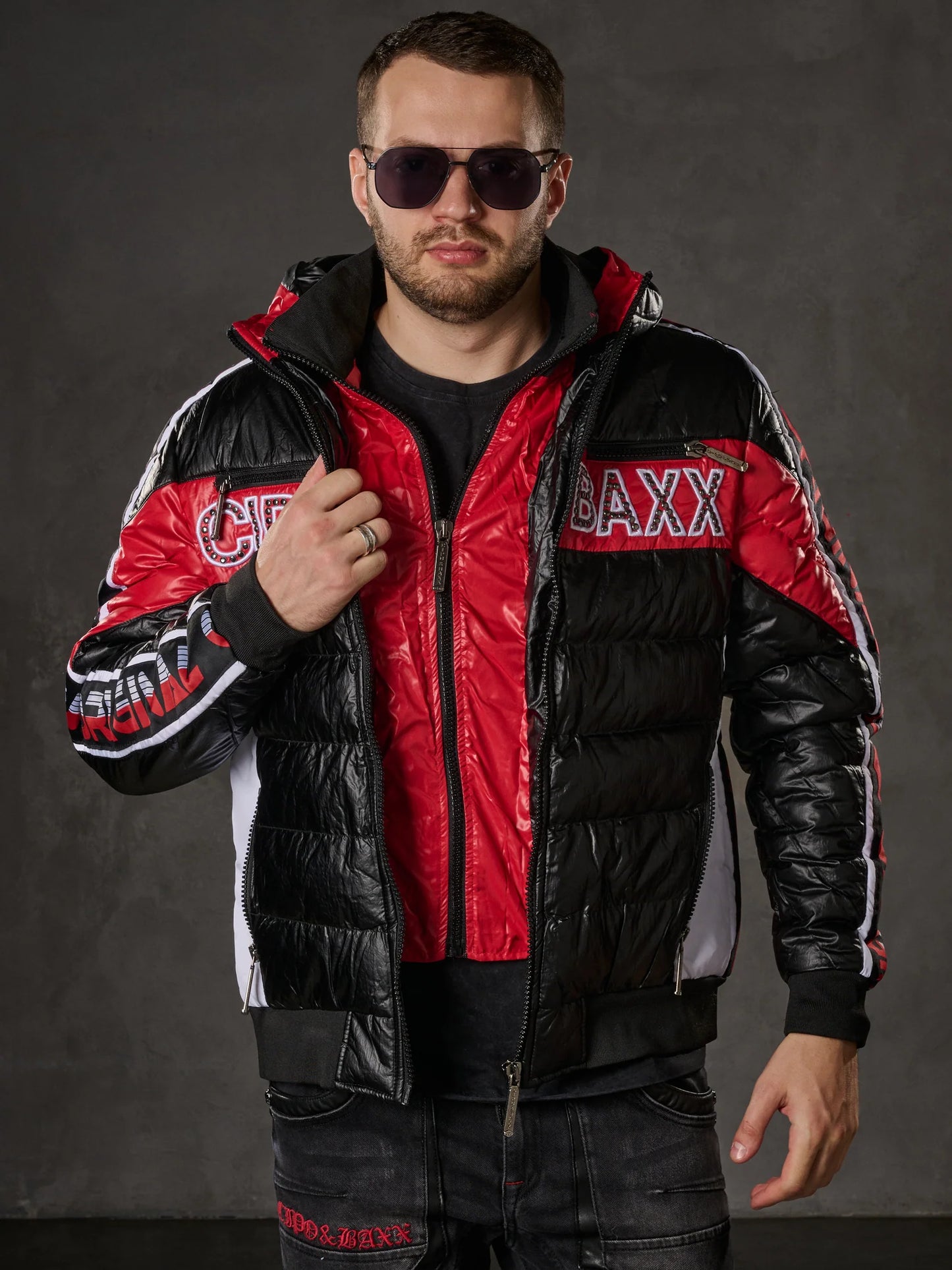 Cipo & Baxx AARON Herren Bomberjacke CJ269