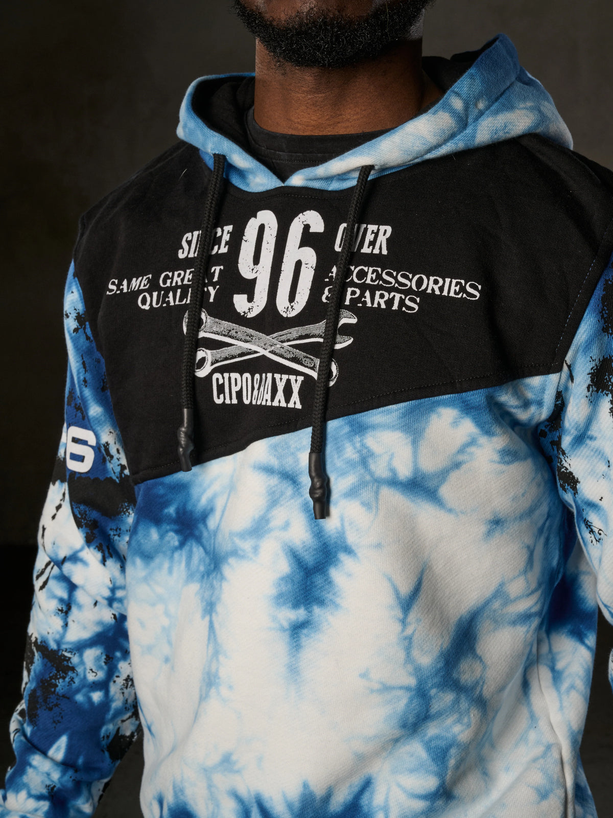 Cipo & Baxx SENA Herren Kapuzen Sweatshirt CL593 blau