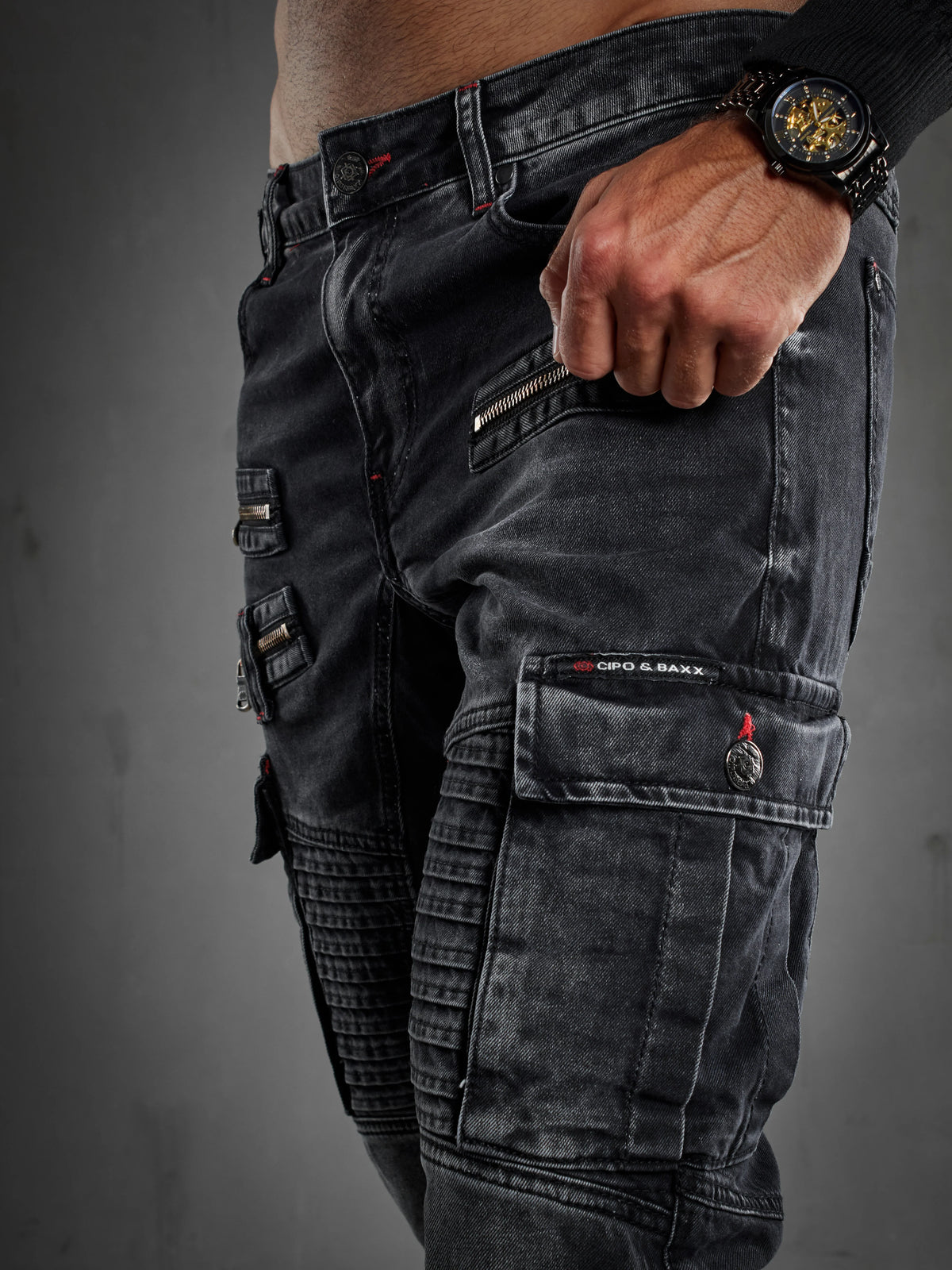 Cipo & Baxx Herren Cargo Jeans CARLO CD798