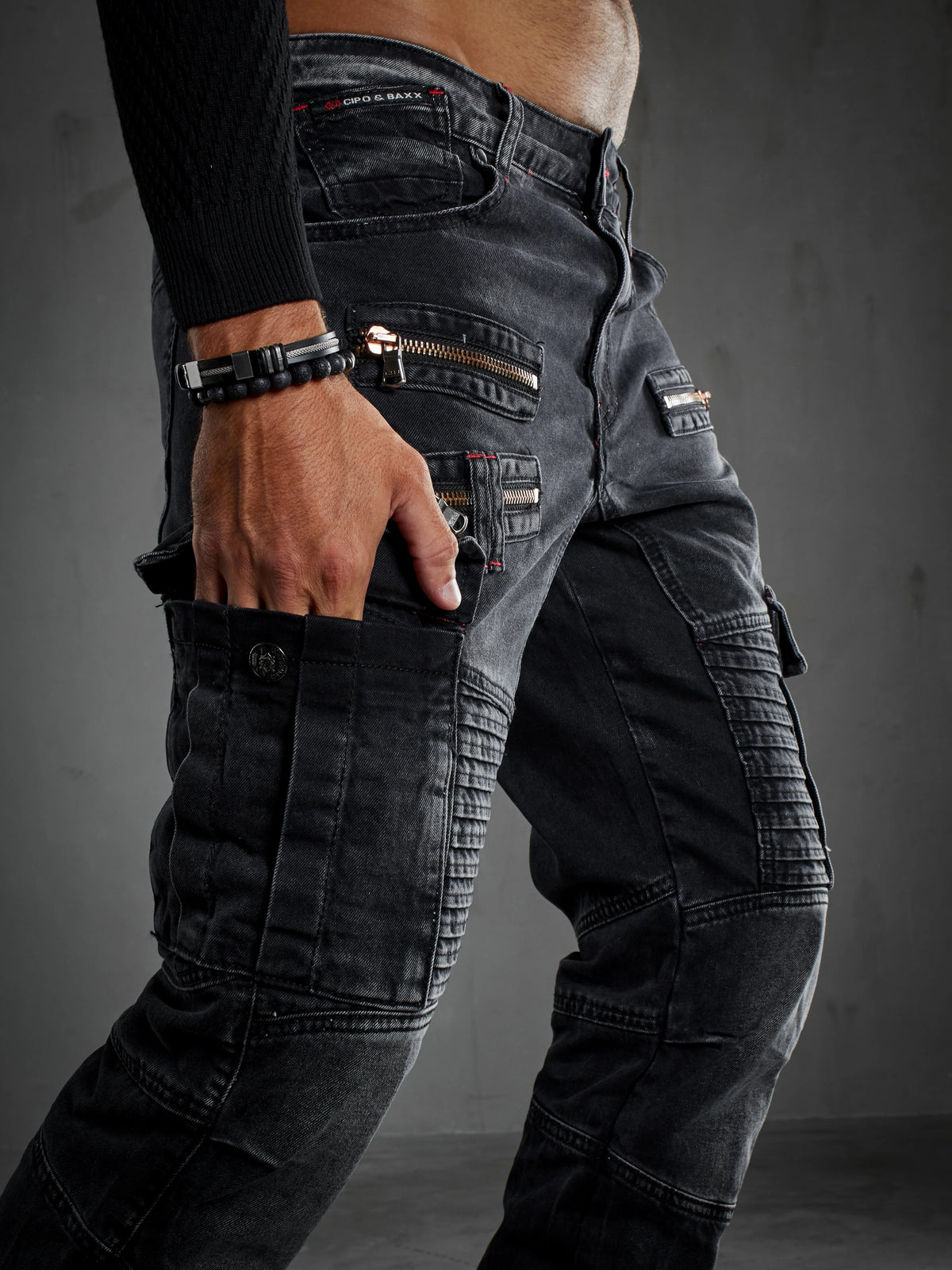 Cipo & Baxx Herren Cargo Jeans CARLO CD798