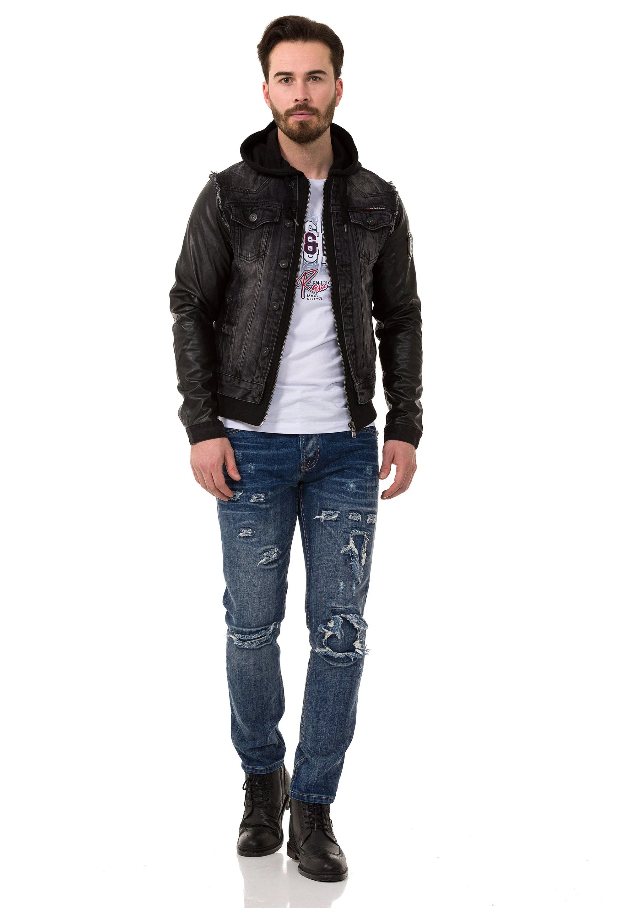 Cipo & Baxx COLBY Herren Jeans Jacke Denim C-1290
